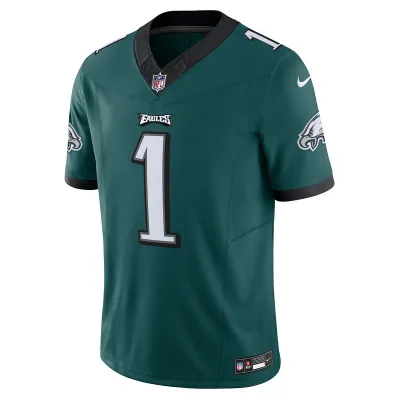 Men's Philadelphia Eagles Jalen Hurts Nike Green Vapor F.U.S.E. Limited Jersey 01