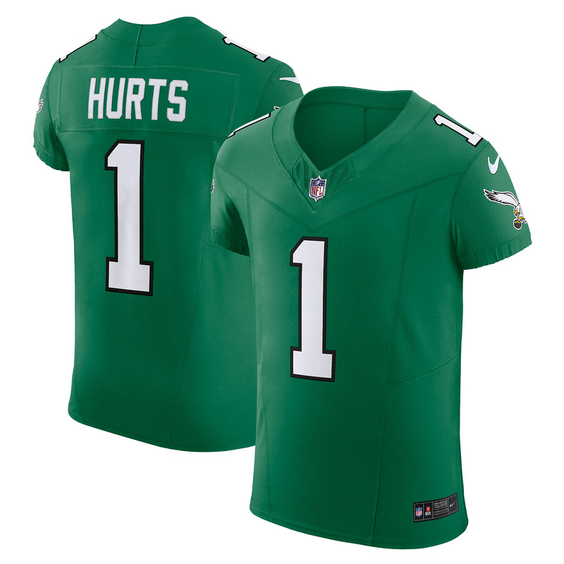 Men's Philadelphia Eagles Jalen Hurts Nike Kelly Green Alternate Vapor F.U.S.E. Elite Jersey