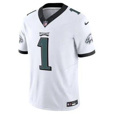 Men's Philadelphia Eagles Jalen Hurts Nike White Vapor F.U.S.E. Limited Jersey 01