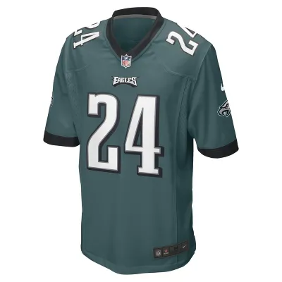 Men's Philadelphia Eagles James Bradberry Nike Midnight Green Game Player Jersey 01