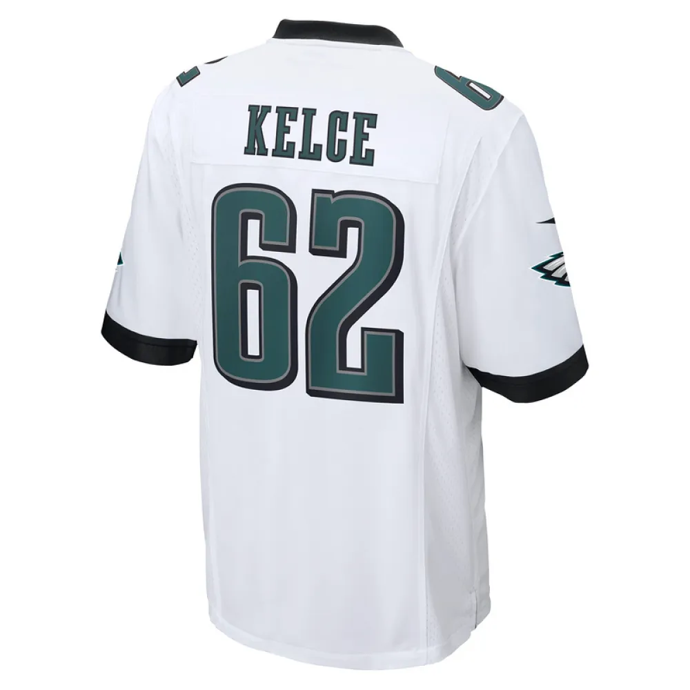 Men's Philadelphia Eagles Jason Kelce Nike White Game Jersey