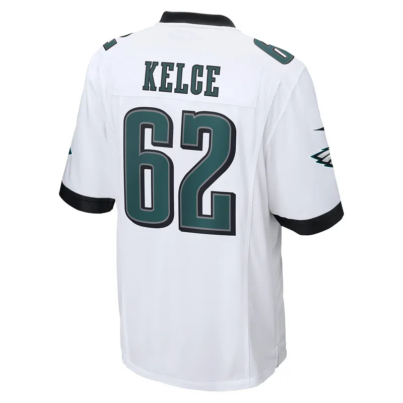 Men's Philadelphia Eagles Jason Kelce Nike White Game Jersey