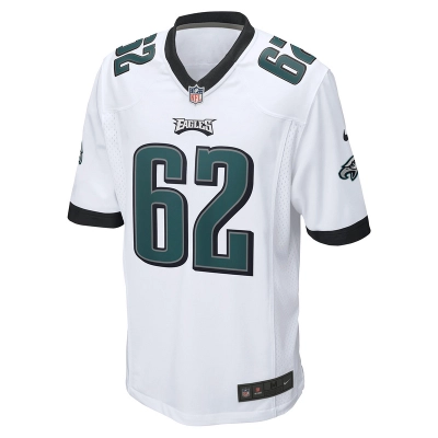 Men's Philadelphia Eagles Jason Kelce Nike White Game Jersey 01