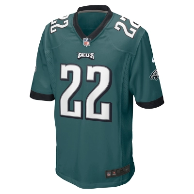 Men's Philadelphia Eagles Kelee Ringo Nike Midnight Green Team Game Jersey 01