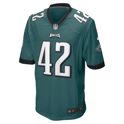 Men's Philadelphia Eagles Kindle Vildor Nike Midnight Green Game Jersey 01