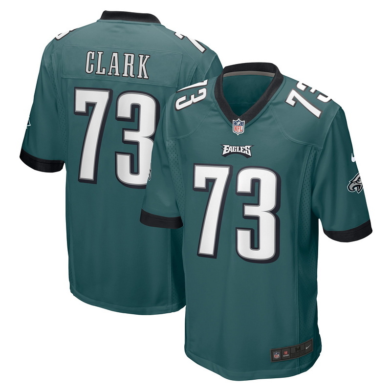 Men's Philadelphia Eagles Le'Raven Clark Nike Midnight Green Game Jersey