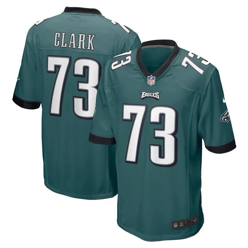 Men's Philadelphia Eagles Le'Raven Clark Nike Midnight Green Game Jersey