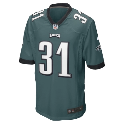 Men's Philadelphia Eagles Mario Goodrich Nike Midnight Green Game Player Jersey 01