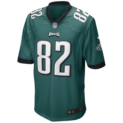 Men's Philadelphia Eagles Mike Quick Nike Midnight Green Game Retired Player Jersey 01