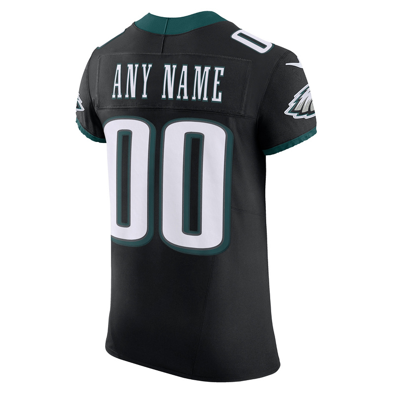 Men's Philadelphia Eagles Nike Black Alternate Vapor F.U.S.E. Elite Custom Jersey