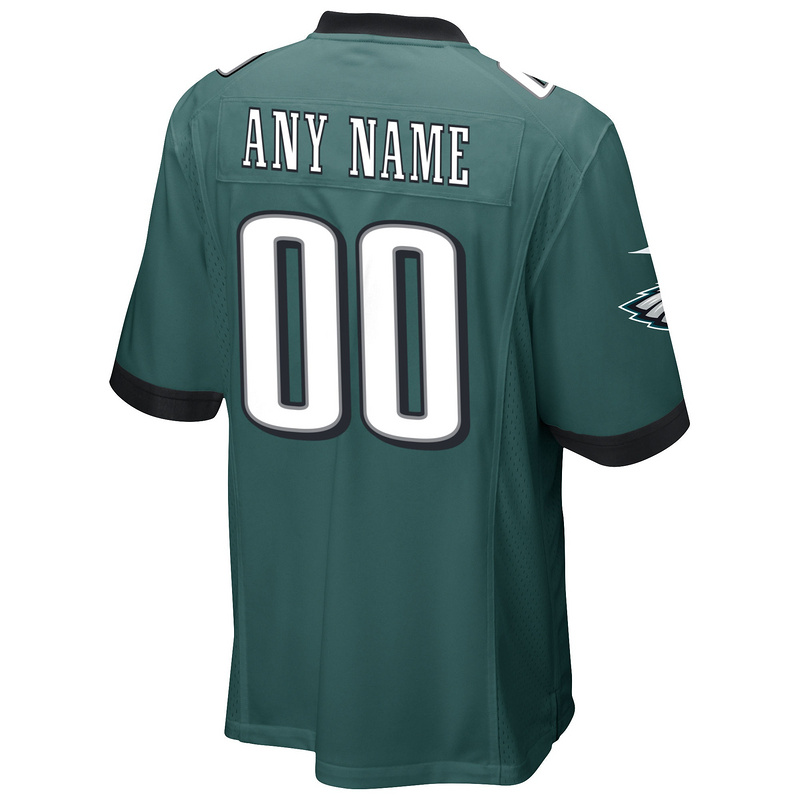 Men's Philadelphia Eagles Nike Midnight Green Custom Game Jersey