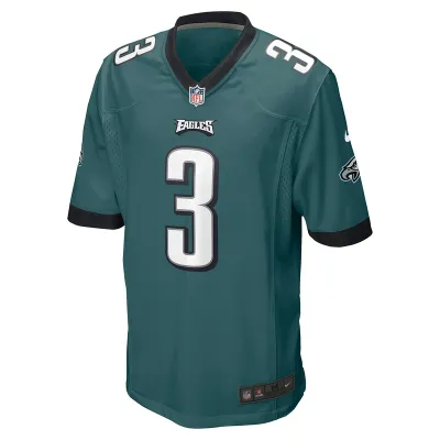 Nolan Smith Nike Midnight Green 2023 NFL Draft First Round Pick Game Jersey 01