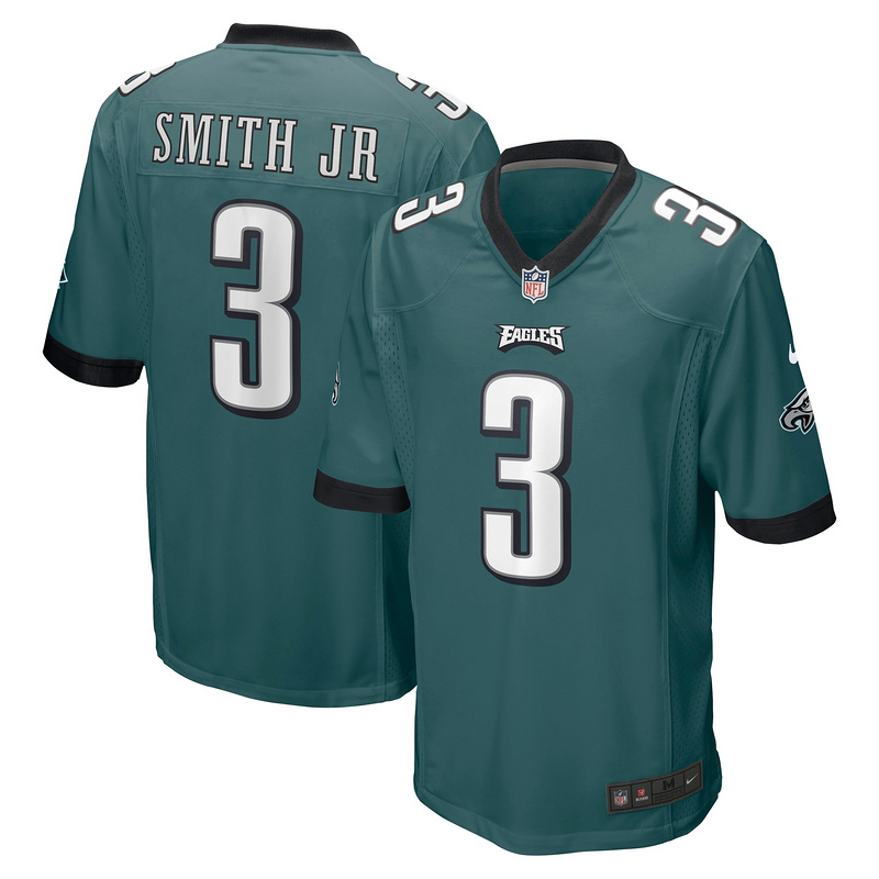 Nolan Smith Nike Midnight Green 2023 NFL Draft First Round Pick Game Jersey