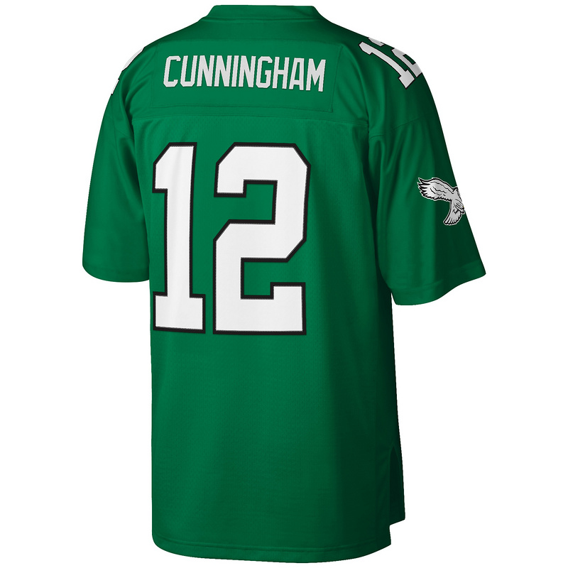 Randall Cunningham Mitchell & Ness Kelly Green Big & Tall 1990 Retired Player Replica Jersey