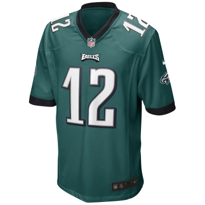 Men's Philadelphia Eagles Randall Cunningham Nike Midnight Green Game Retired Player Jersey 01