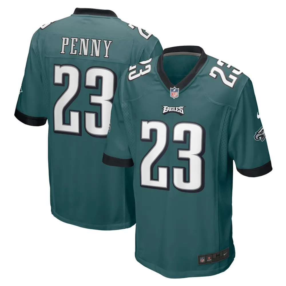 Men's Philadelphia Eagles Rashaad Penny Nike Green Game Jersey