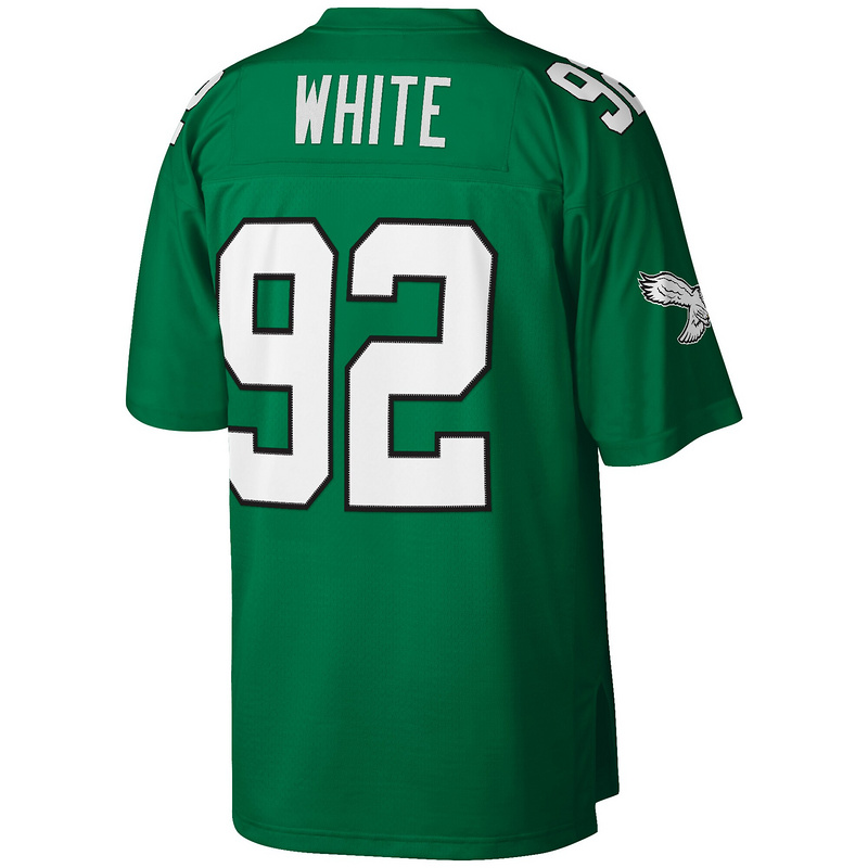 Reggie White Mitchell & Ness Kelly Green Big & Tall 1990 Retired Player Replica Jersey