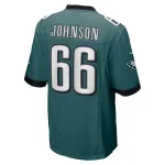 Men's Philadelphia Eagles Roderick Johnson Nike Midnight Green Game Jersey