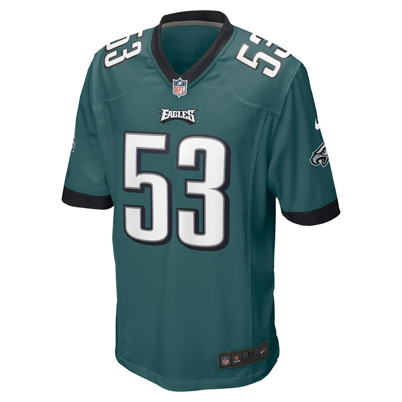 Men's Philadelphia Eagles Shaquille Leonard Nike Midnight Green Game Jersey