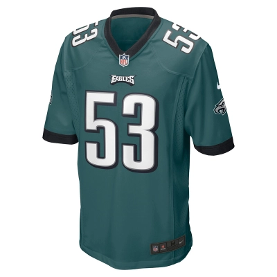 Men's Philadelphia Eagles Shaquille Leonard Nike Midnight Green Game Jersey 01