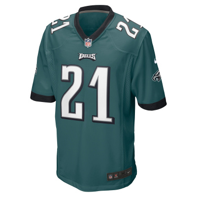Men's Philadelphia Eagles Sydney Brown Nike Midnight Green Team Game Jersey 01