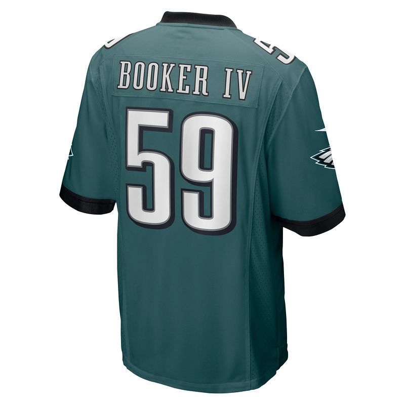 Men's Philadelphia Eagles Thomas Booker IV Nike Midnight Green Game Jersey