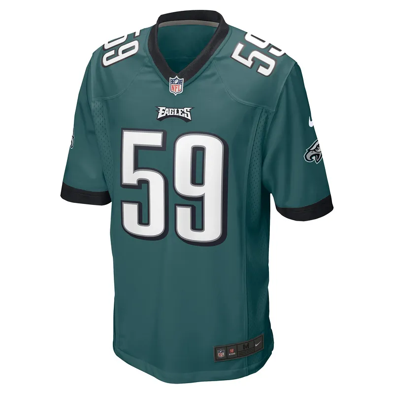 Men's Philadelphia Eagles Thomas Booker IV Nike Midnight Green Game Jersey