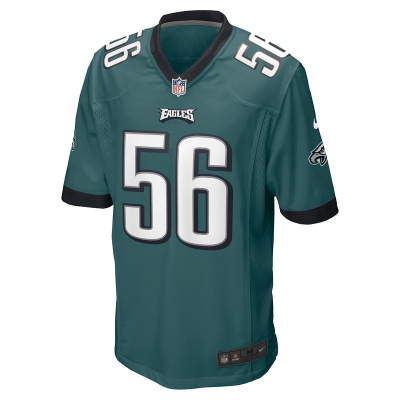Men's Philadelphia Eagles Tyler Steen Nike Midnight Green Team Game Jersey 01