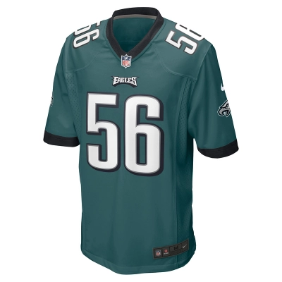 Men's Philadelphia Eagles Tyler Steen Nike Midnight Green Team Game Jersey 01