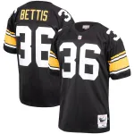 1996 Jerome Bettis Mitchell & Ness Black Authentic Throwback Retired Player Jersey