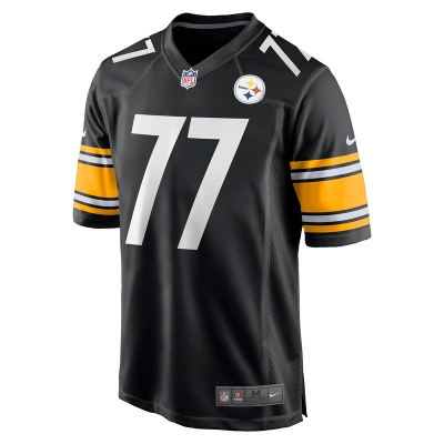 Pittsburgh Steelers Broderick Jones Nike Black 2023 NFL Draft First Round Pick Game Jersey 01