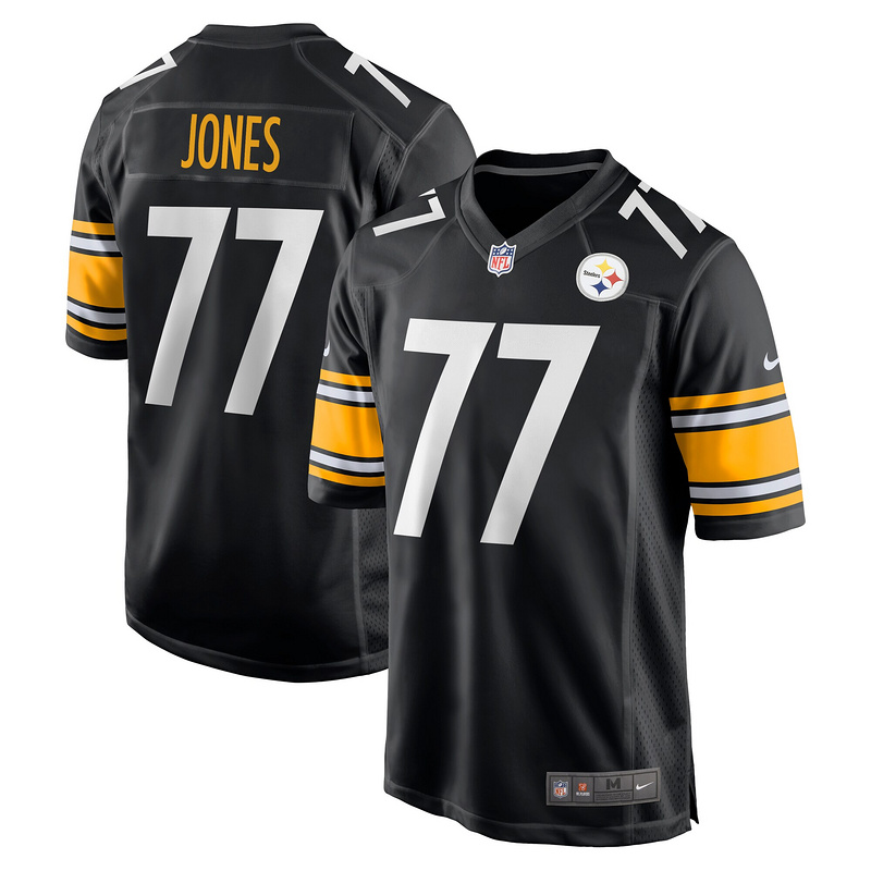 Pittsburgh Steelers Broderick Jones Nike Black 2023 NFL Draft First Round Pick Game Jersey
