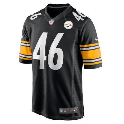 Men's Pittsburgh Steelers Christian Kuntz Nike Black Game Jersey 01