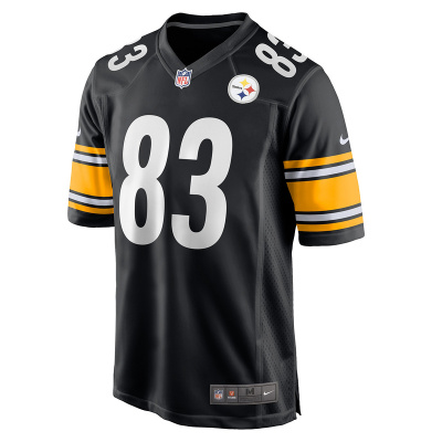 Men's Pittsburgh Steelers Connor Heyward Nike Black Game Player Jersey 01