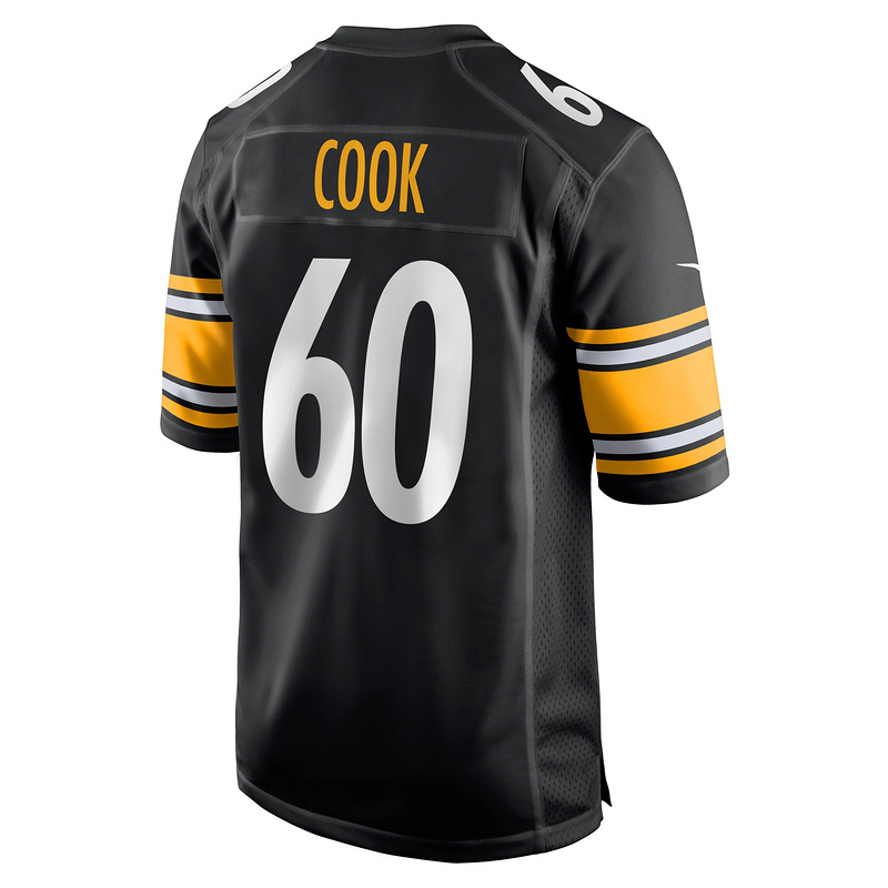 Men's Pittsburgh Steelers Dylan Cook Nike Black Game Jersey