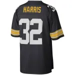 Men's Pittsburgh Steelers Franco Harris Mitchell & Ness Black Legacy Replica Jersey
