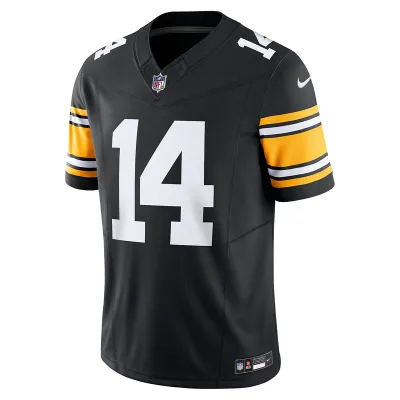 Men's Pittsburgh Steelers George Pickens Nike Black Vapor F.U.S.E. Limited Jersey 01