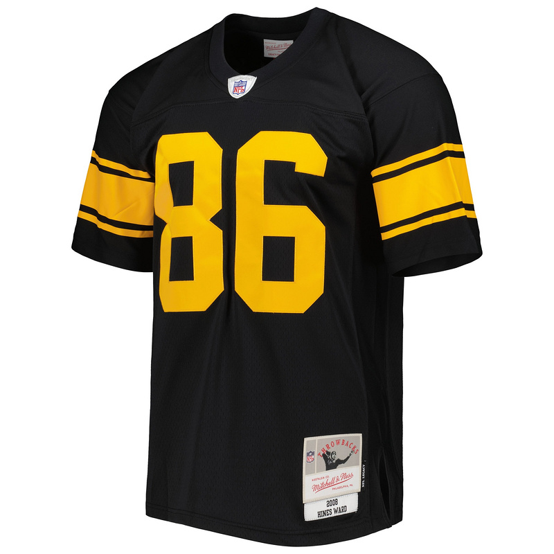 Men's Pittsburgh Steelers Hines Ward Mitchell & Ness Black Legacy Replica Jersey