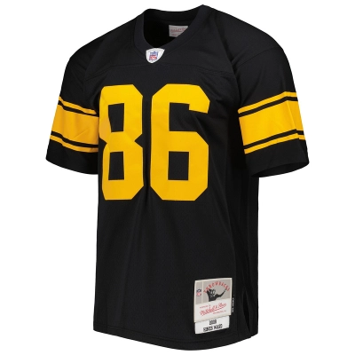 Men's Pittsburgh Steelers Hines Ward Mitchell & Ness Black Legacy Replica Jersey 01