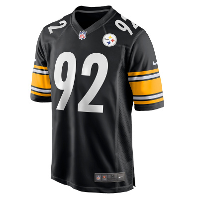 Men's Pittsburgh Steelers Isaiahh Loudermilk Nike Black Game Jersey 01