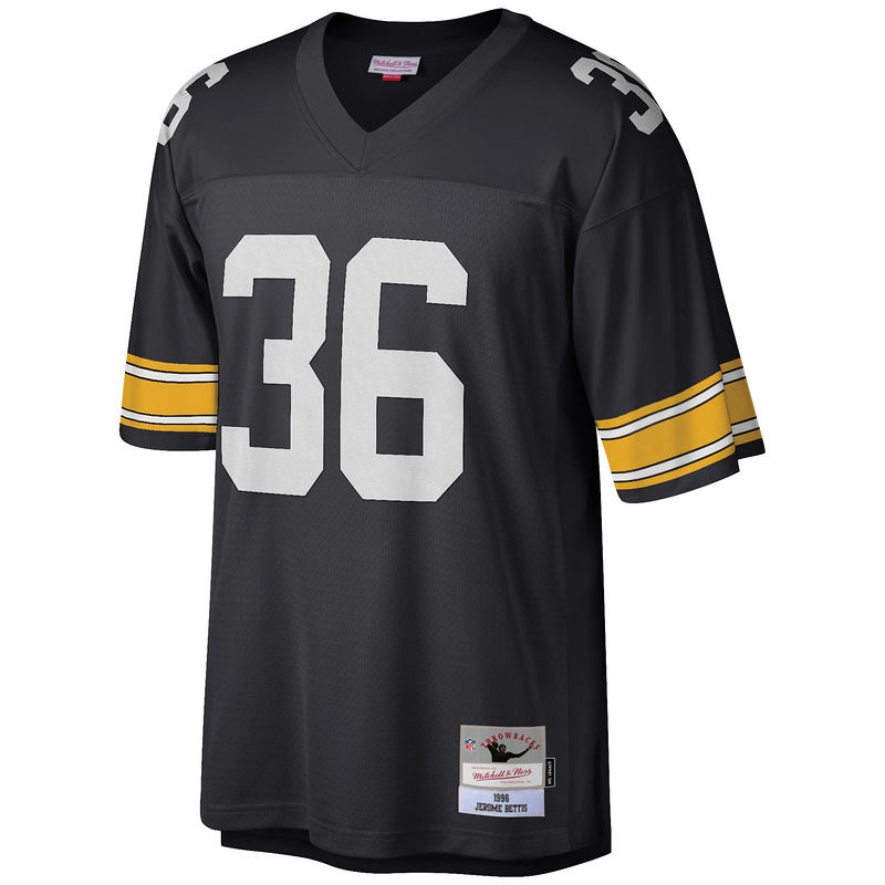 Men's Jerome Bettis Mitchell & Ness Black Big & Tall 1996 Retired Player Replica Jersey