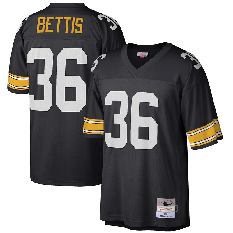 Men's Jerome Bettis Mitchell & Ness Black Big & Tall 1996 Retired Player Replica Jersey