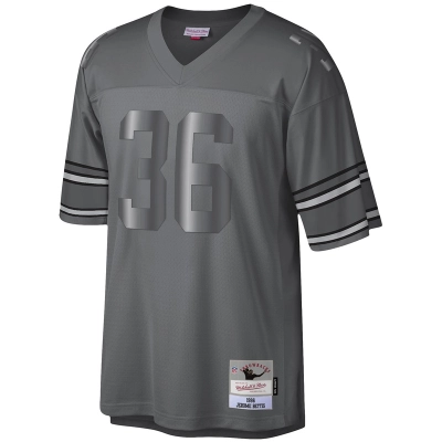 Jerome Bettis Mitchell & Ness Charcoal 1996 Retired Player Metal Legacy Jersey 01
