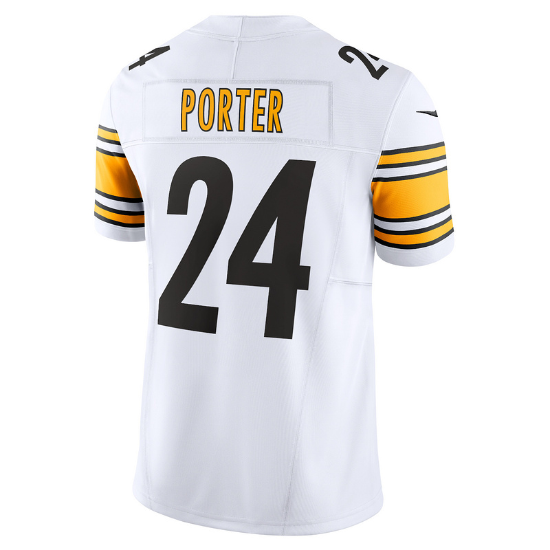 Men's Pittsburgh Steelers Joey Porter Jr. Nike White Vapor F.U.S.E. Limited Jersey