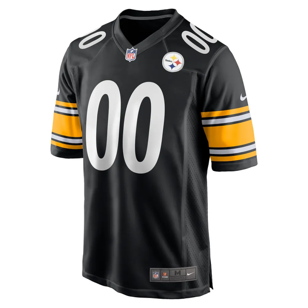 Men's Pittsburgh Steelers Justin Fields Nike Black Game Player Jersey