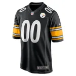 Men's Pittsburgh Steelers Justin Fields Nike Black Game Player Jersey