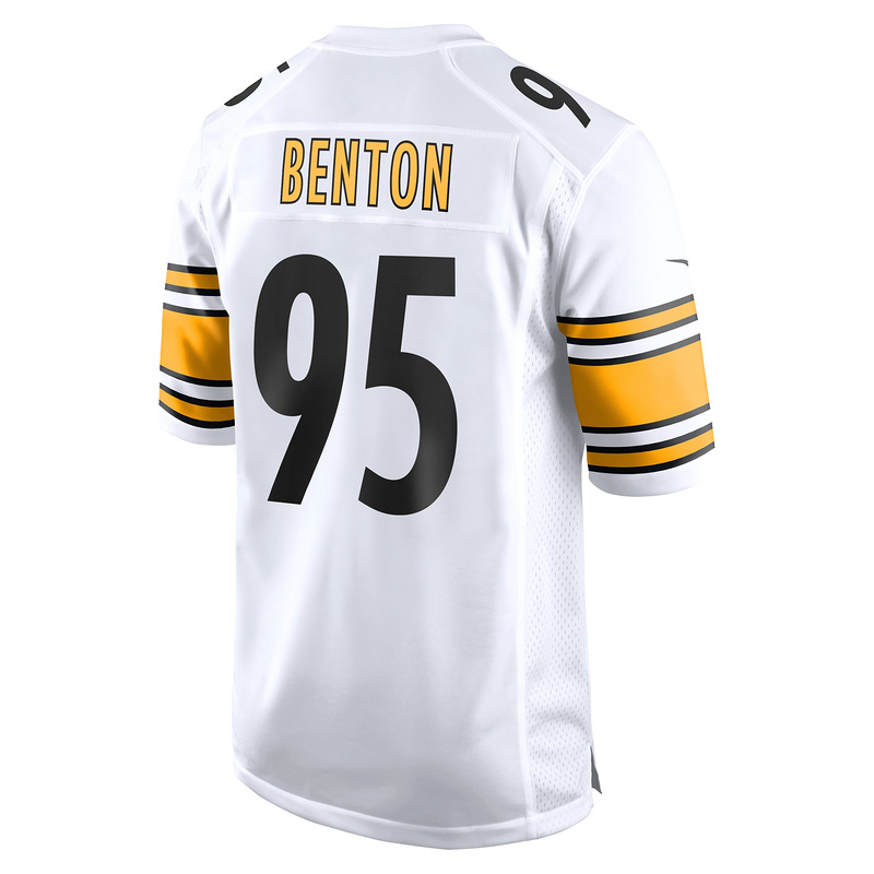Men's Pittsburgh Steelers Keeanu Benton Nike White Game Jersey