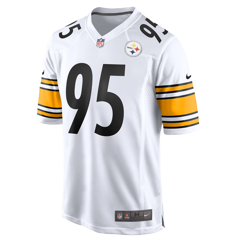 Men's Pittsburgh Steelers Keeanu Benton Nike White Game Jersey