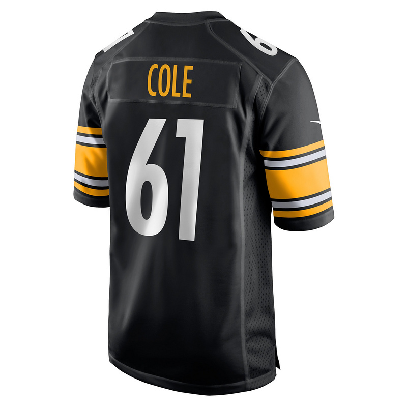 Men's Pittsburgh Steelers Mason Cole Nike Black Game Player Jersey