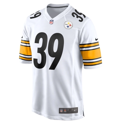 Men's Pittsburgh Steelers Minkah Fitzpatrick Nike White Game Player Jersey 01